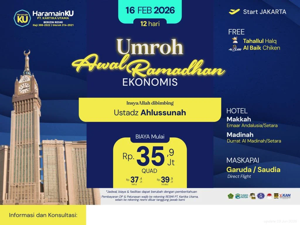 Umroh Awal Ramadhan 12 Hari
