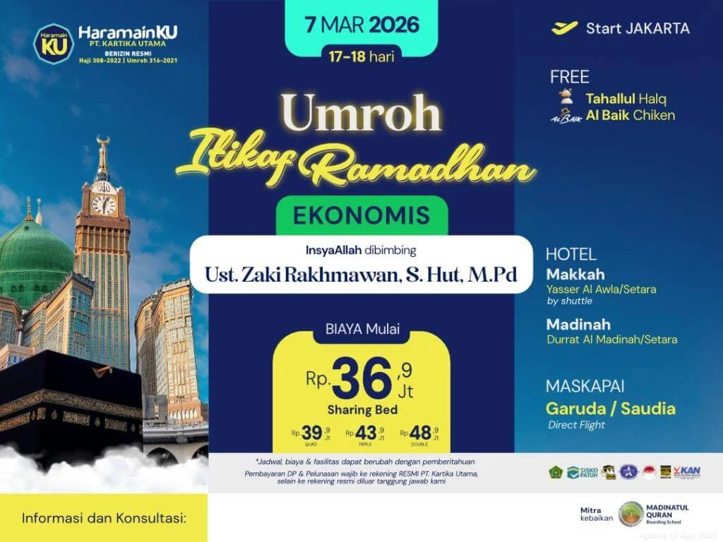 Umroh akhir ramadhan 2026 paket ekonomis